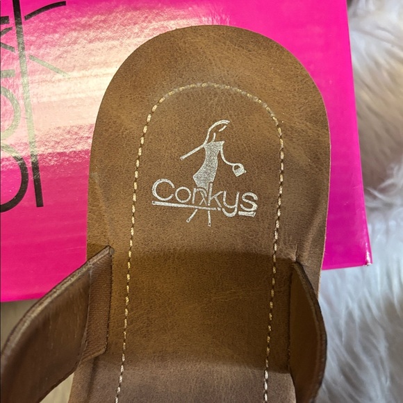 Corkys Leopard Sandals‎ Slides Slip On Summer Shoes Daphne Women’s Size 9 - Picture 3 of 7